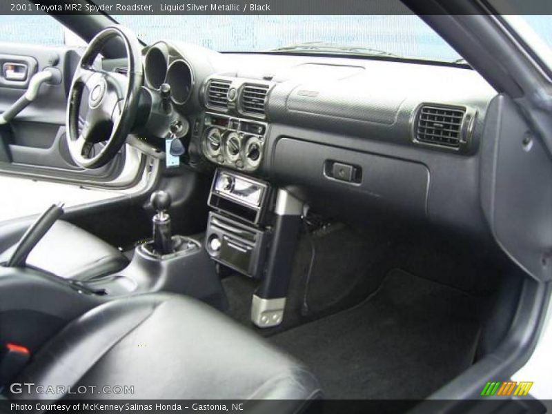 Liquid Silver Metallic / Black 2001 Toyota MR2 Spyder Roadster
