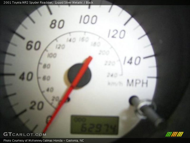 Liquid Silver Metallic / Black 2001 Toyota MR2 Spyder Roadster