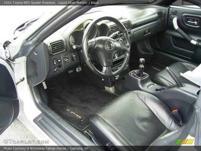 Liquid Silver Metallic / Black 2001 Toyota MR2 Spyder Roadster