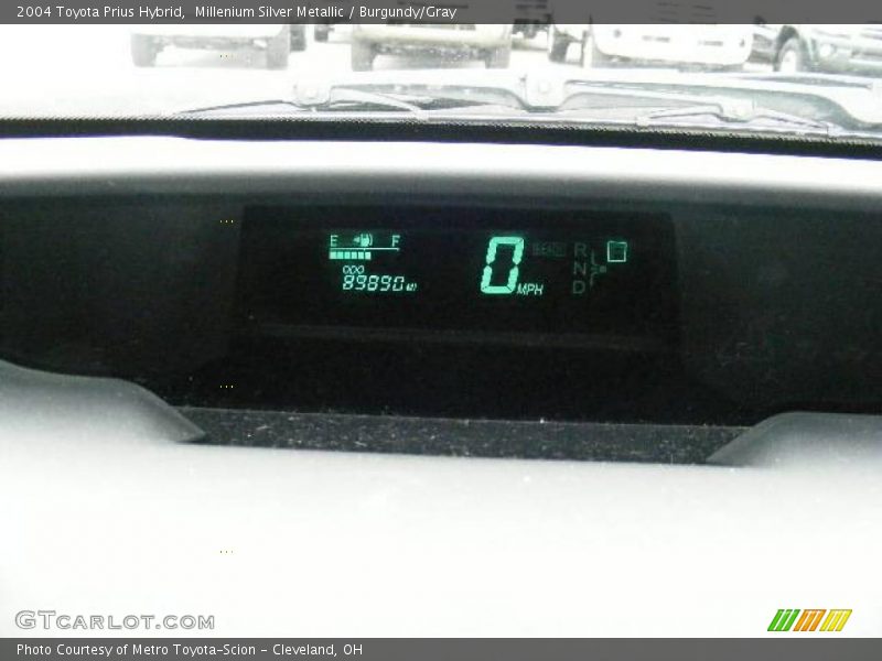 Millenium Silver Metallic / Burgundy/Gray 2004 Toyota Prius Hybrid