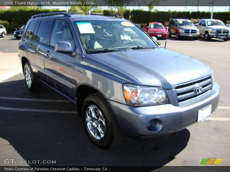 Bluestone Metallic / Gray 2005 Toyota Highlander I4