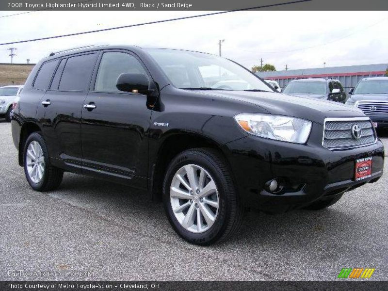 Black / Sand Beige 2008 Toyota Highlander Hybrid Limited 4WD