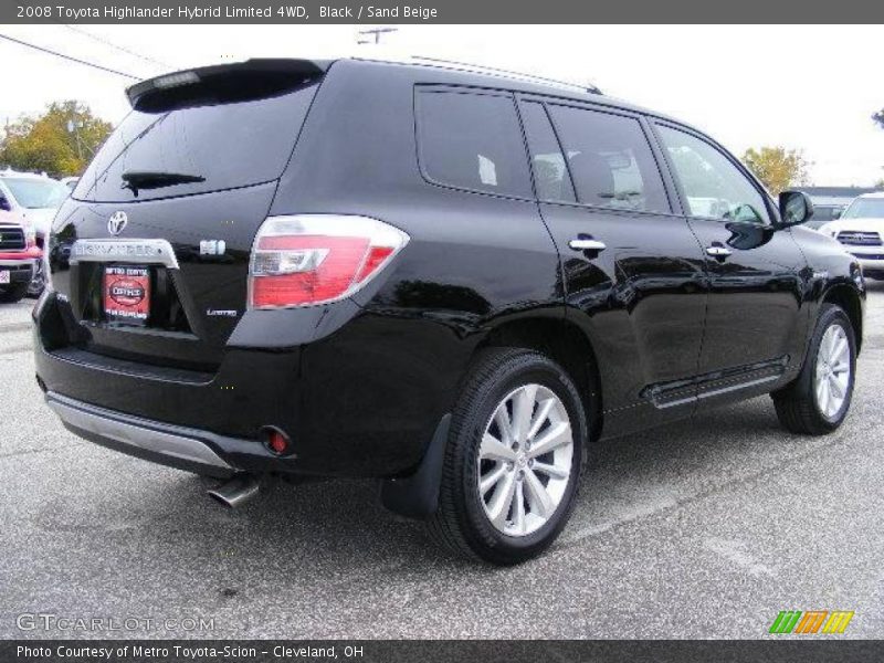 Black / Sand Beige 2008 Toyota Highlander Hybrid Limited 4WD