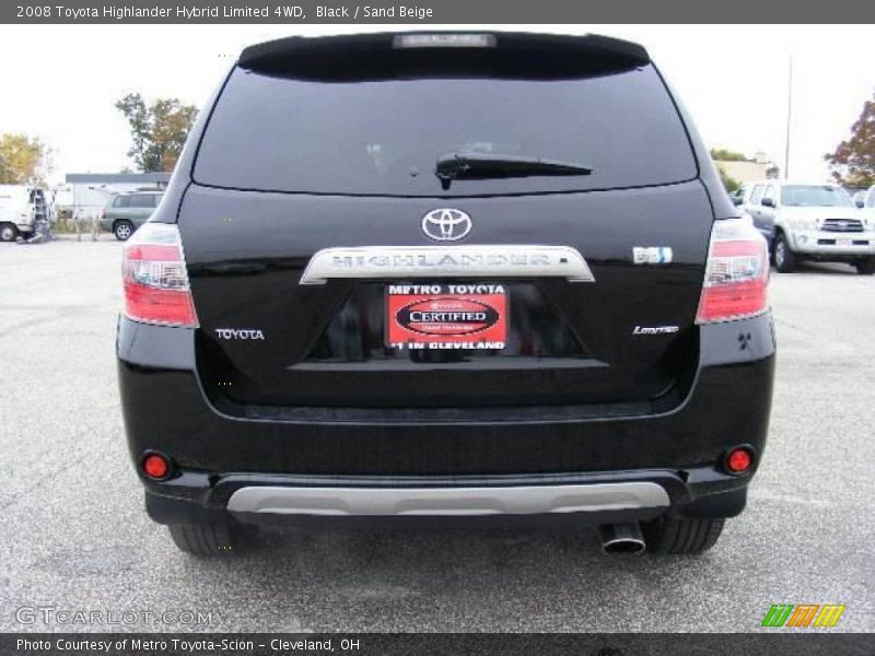 Black / Sand Beige 2008 Toyota Highlander Hybrid Limited 4WD