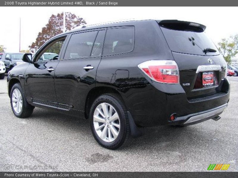 Black / Sand Beige 2008 Toyota Highlander Hybrid Limited 4WD