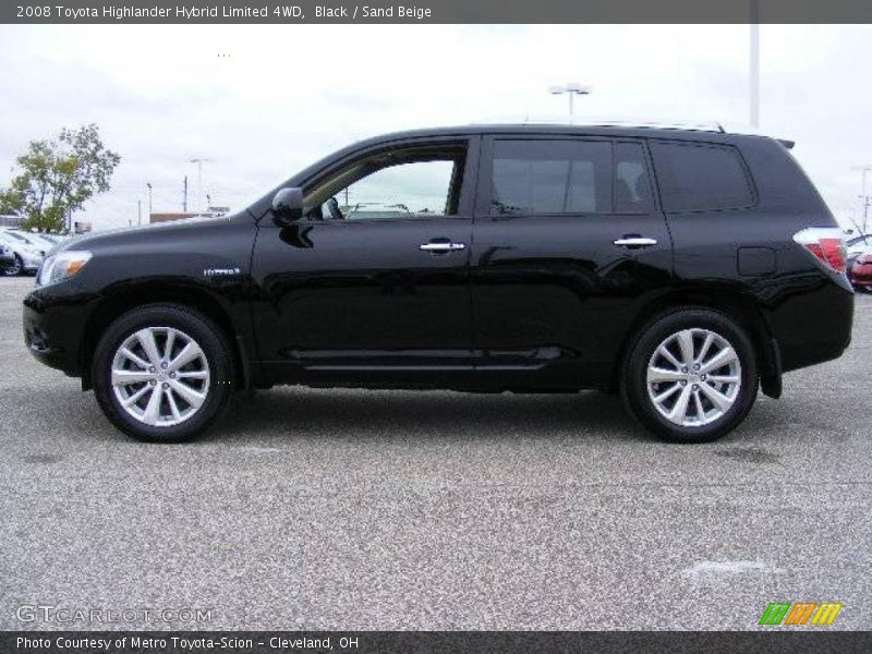 Black / Sand Beige 2008 Toyota Highlander Hybrid Limited 4WD
