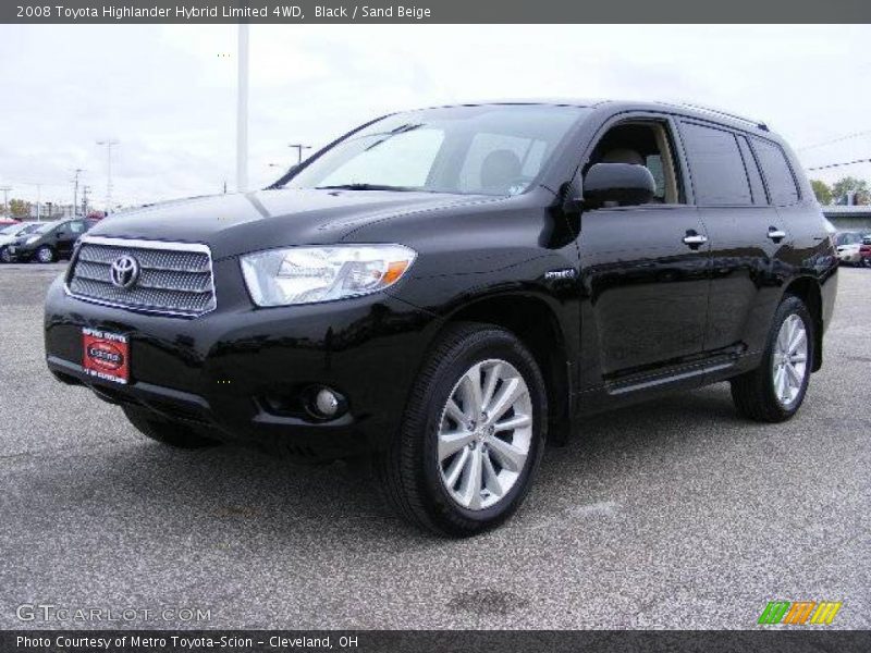 Black / Sand Beige 2008 Toyota Highlander Hybrid Limited 4WD