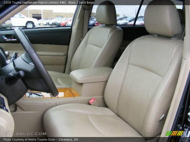 Black / Sand Beige 2008 Toyota Highlander Hybrid Limited 4WD