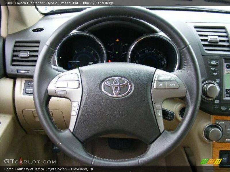 Black / Sand Beige 2008 Toyota Highlander Hybrid Limited 4WD