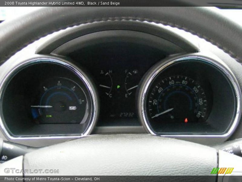 Black / Sand Beige 2008 Toyota Highlander Hybrid Limited 4WD