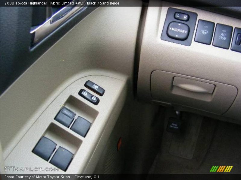 Black / Sand Beige 2008 Toyota Highlander Hybrid Limited 4WD