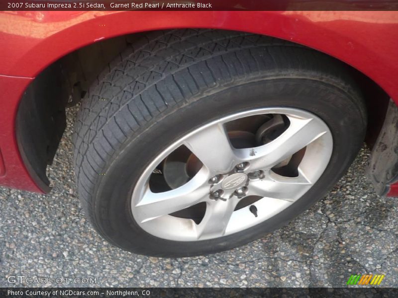 Garnet Red Pearl / Anthracite Black 2007 Subaru Impreza 2.5i Sedan