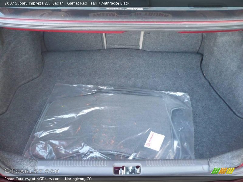 Garnet Red Pearl / Anthracite Black 2007 Subaru Impreza 2.5i Sedan