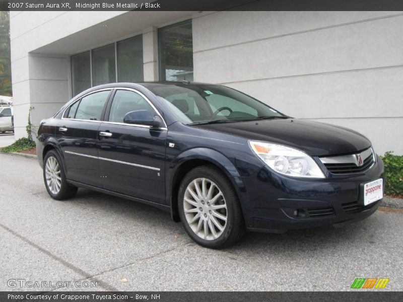 Midnight Blue Metallic / Black 2007 Saturn Aura XR
