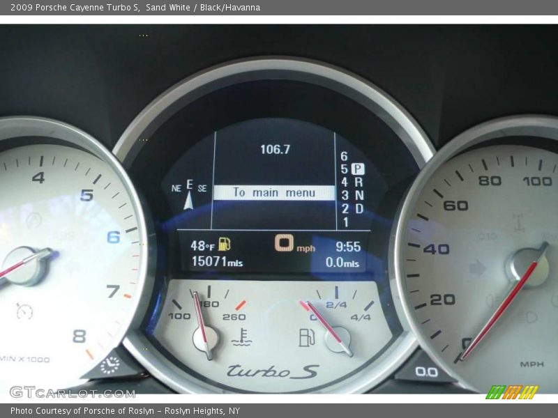 Sand White / Black/Havanna 2009 Porsche Cayenne Turbo S