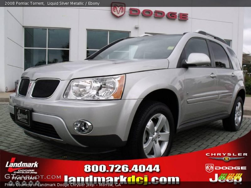 Liquid Silver Metallic / Ebony 2008 Pontiac Torrent