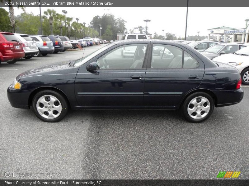 Vibrant Blue Metallic / Stone Gray 2003 Nissan Sentra GXE