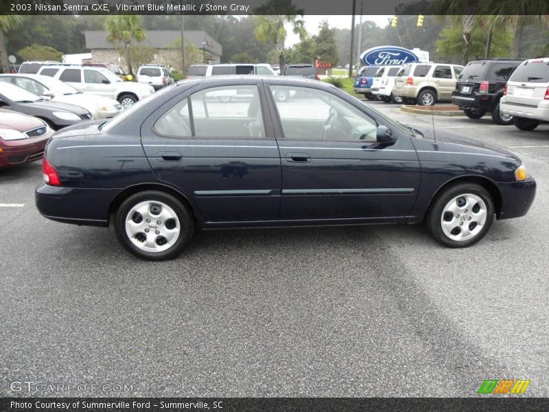 Vibrant Blue Metallic / Stone Gray 2003 Nissan Sentra GXE
