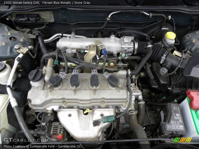 Vibrant Blue Metallic / Stone Gray 2003 Nissan Sentra GXE