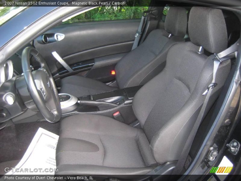 Magnetic Black Pearl / Carbon 2007 Nissan 350Z Enthusiast Coupe