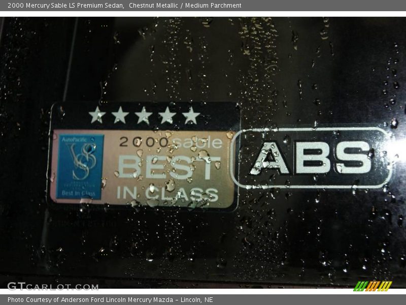 Chestnut Metallic / Medium Parchment 2000 Mercury Sable LS Premium Sedan