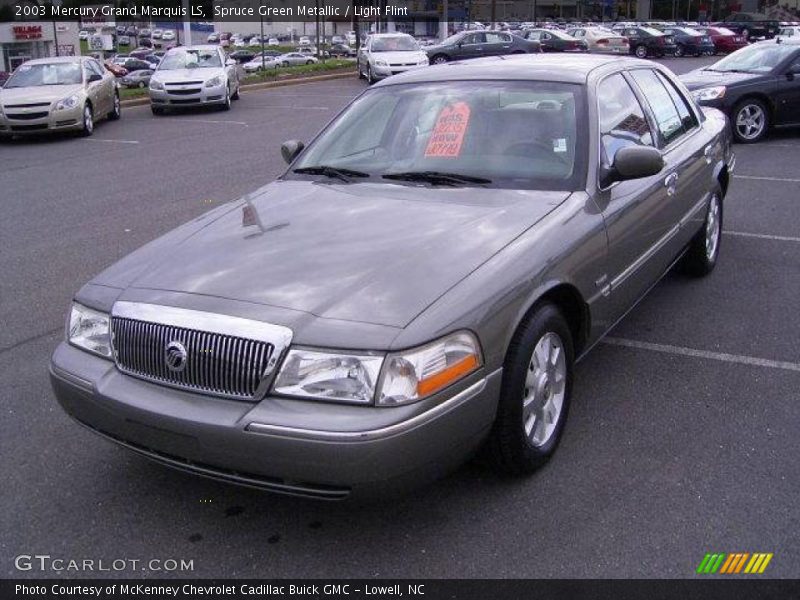 Spruce Green Metallic / Light Flint 2003 Mercury Grand Marquis LS