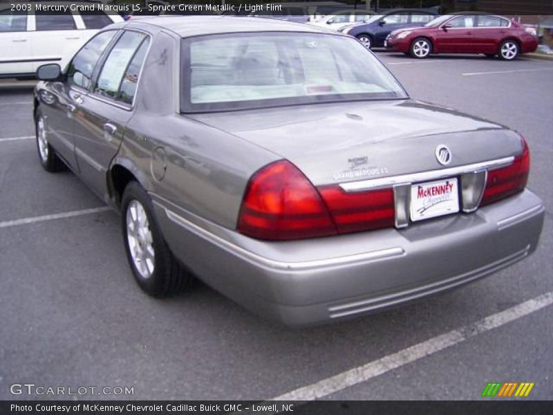 Spruce Green Metallic / Light Flint 2003 Mercury Grand Marquis LS