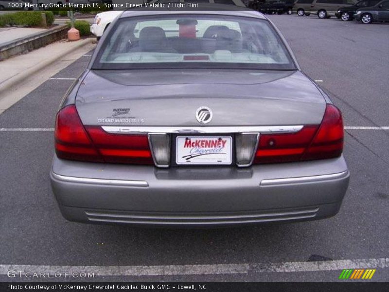 Spruce Green Metallic / Light Flint 2003 Mercury Grand Marquis LS