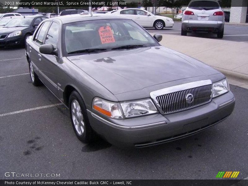 Spruce Green Metallic / Light Flint 2003 Mercury Grand Marquis LS