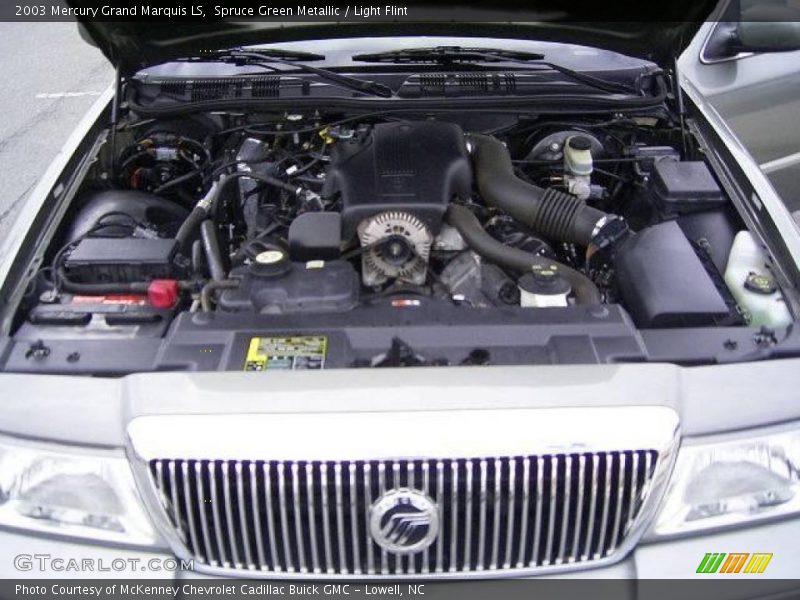 Spruce Green Metallic / Light Flint 2003 Mercury Grand Marquis LS
