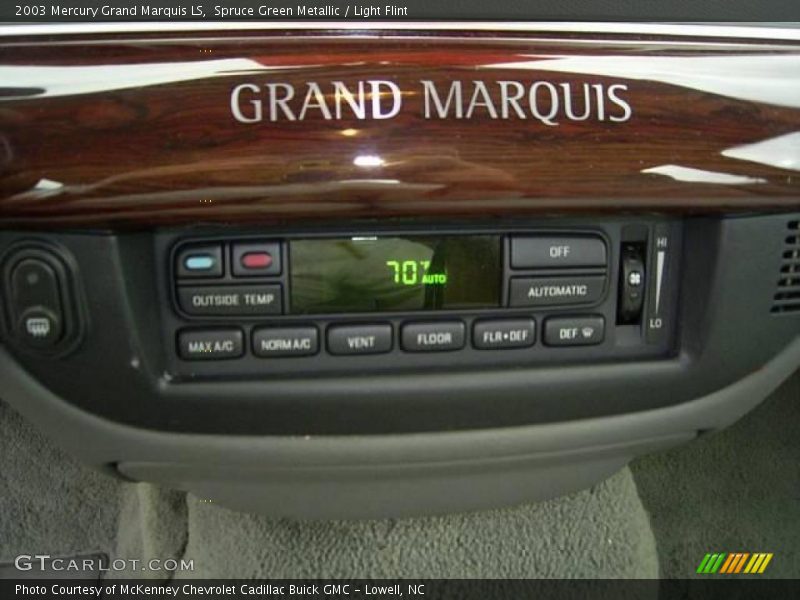 Spruce Green Metallic / Light Flint 2003 Mercury Grand Marquis LS