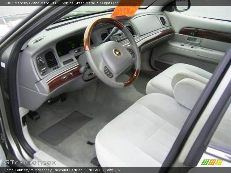 Spruce Green Metallic / Light Flint 2003 Mercury Grand Marquis LS