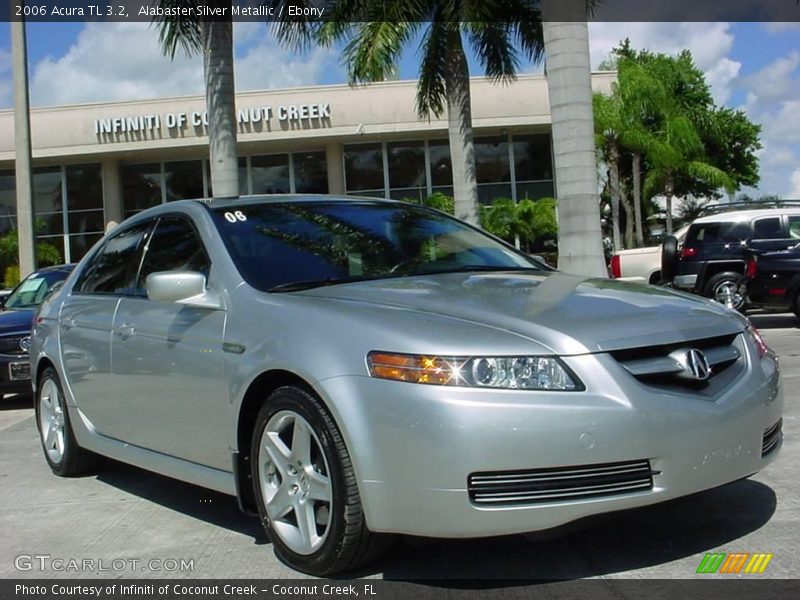 Alabaster Silver Metallic / Ebony 2006 Acura TL 3.2