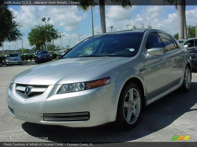 Alabaster Silver Metallic / Ebony 2006 Acura TL 3.2