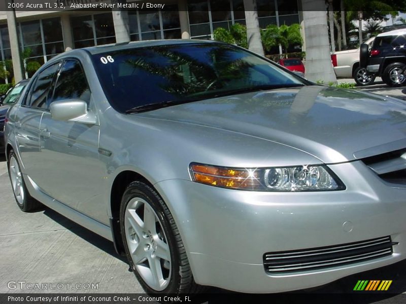 Alabaster Silver Metallic / Ebony 2006 Acura TL 3.2
