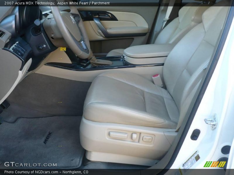 Aspen White Pearl / Parchment 2007 Acura MDX Technology