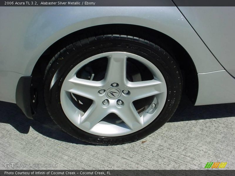 Alabaster Silver Metallic / Ebony 2006 Acura TL 3.2