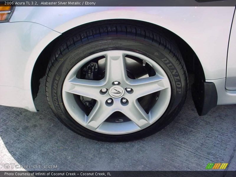 Alabaster Silver Metallic / Ebony 2006 Acura TL 3.2