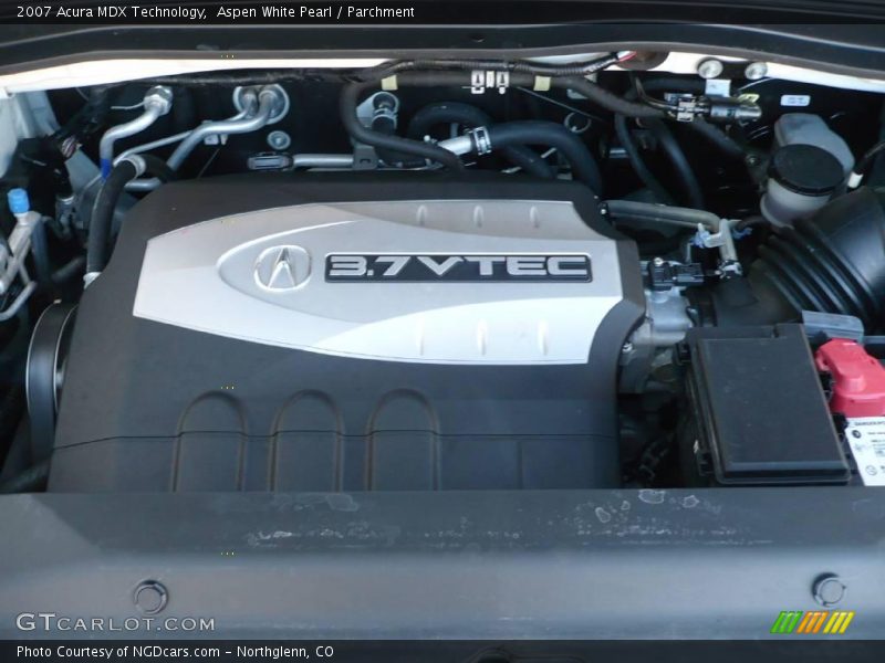 Aspen White Pearl / Parchment 2007 Acura MDX Technology