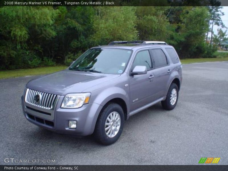 Tungsten Grey Metallic / Black 2008 Mercury Mariner V6 Premier