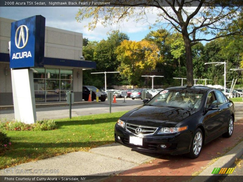 Nighthawk Black Pearl / Parchment 2008 Acura TSX Sedan