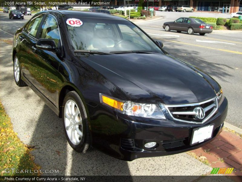 Nighthawk Black Pearl / Parchment 2008 Acura TSX Sedan