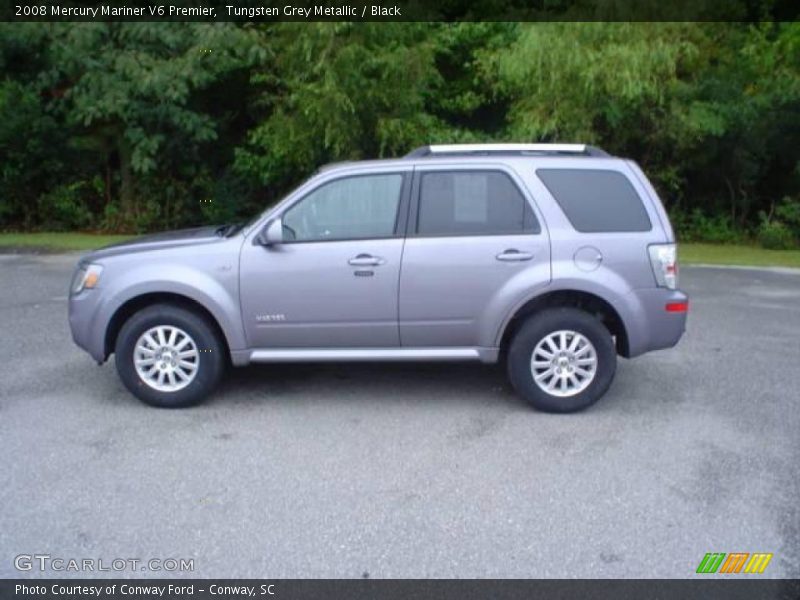 Tungsten Grey Metallic / Black 2008 Mercury Mariner V6 Premier