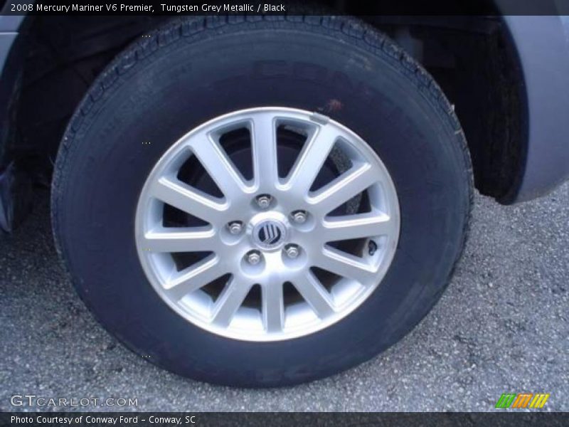 Tungsten Grey Metallic / Black 2008 Mercury Mariner V6 Premier