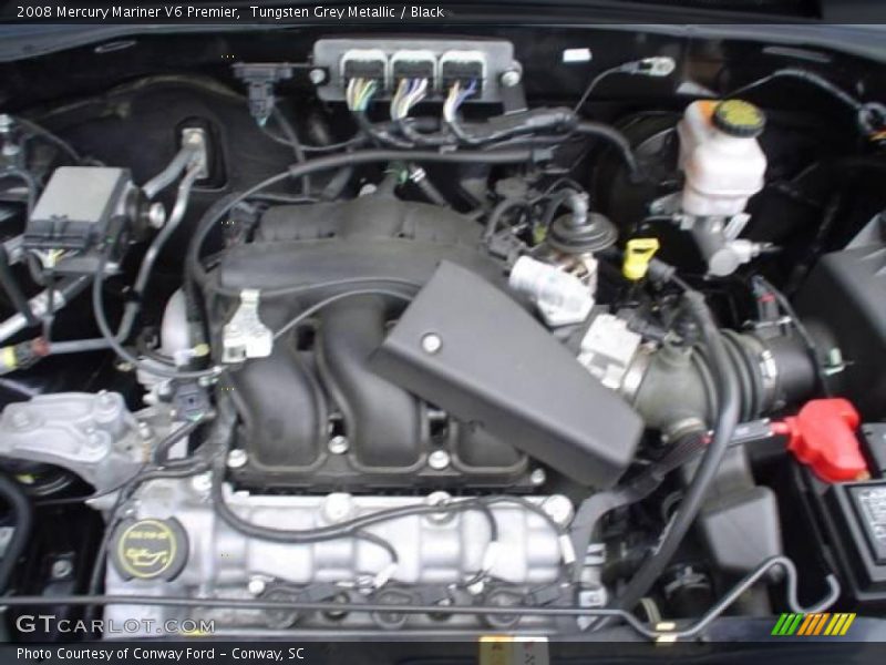 Tungsten Grey Metallic / Black 2008 Mercury Mariner V6 Premier