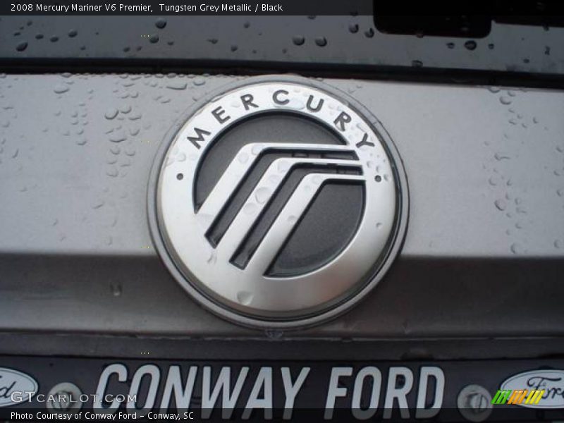 Tungsten Grey Metallic / Black 2008 Mercury Mariner V6 Premier