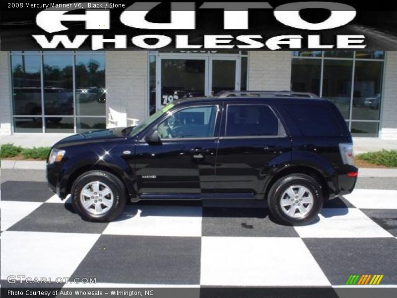 Black / Stone 2008 Mercury Mariner V6