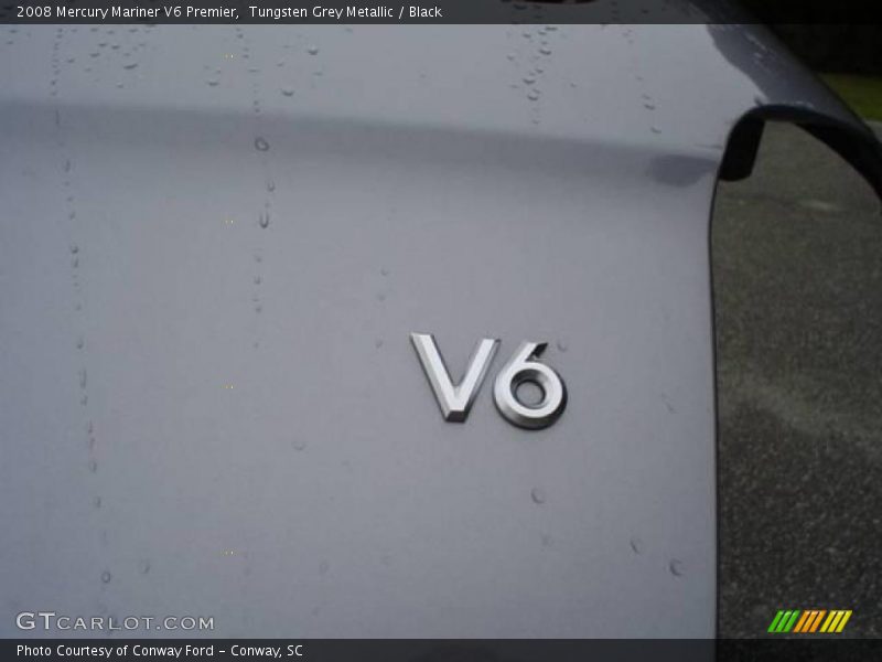 Tungsten Grey Metallic / Black 2008 Mercury Mariner V6 Premier