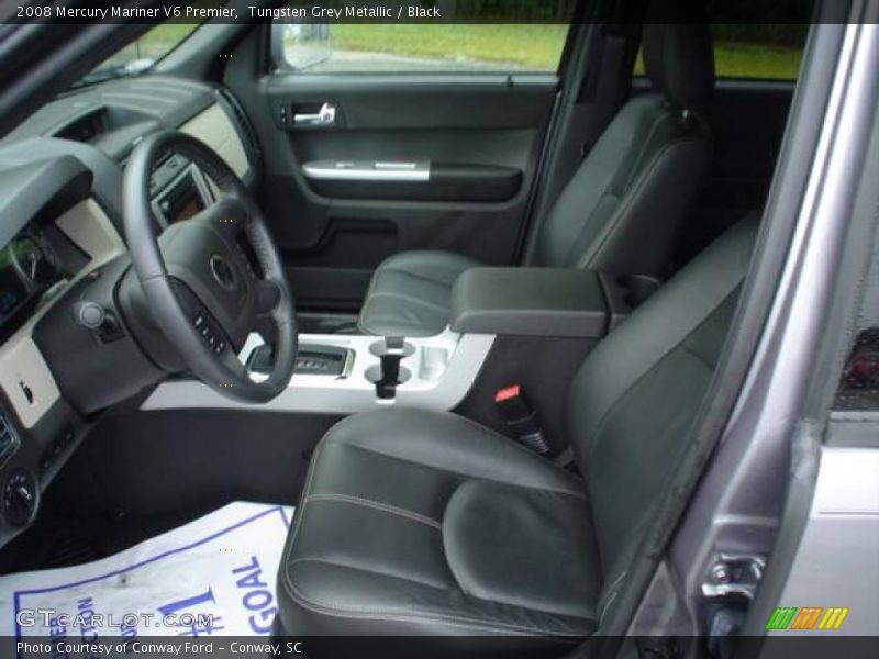 Tungsten Grey Metallic / Black 2008 Mercury Mariner V6 Premier