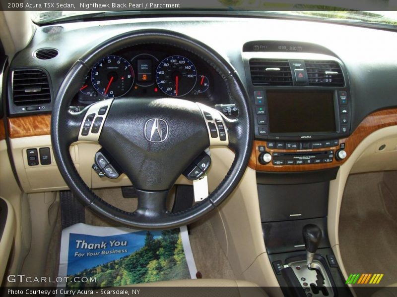 Nighthawk Black Pearl / Parchment 2008 Acura TSX Sedan